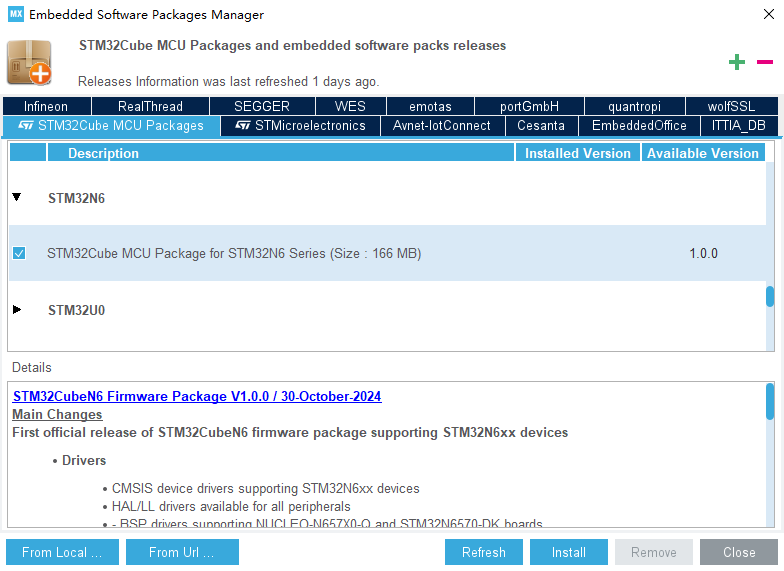 stm32cubemx check on stm32n6
